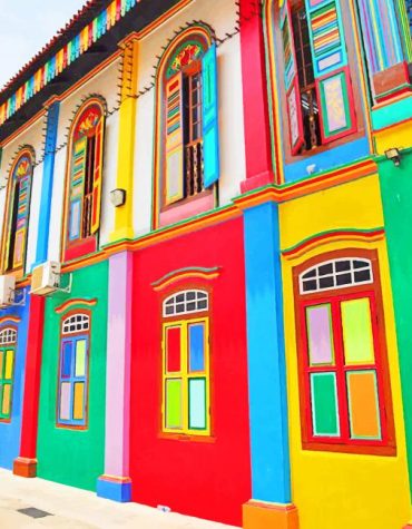 Colorful Tan Teng Niah Singapore Paint By Numbers