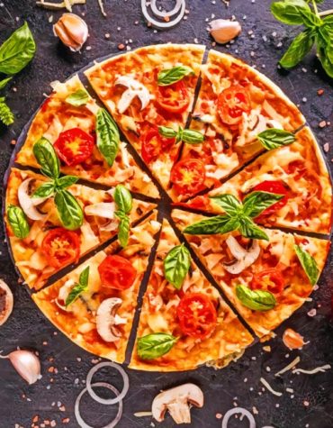 Tasty Italian Pizza Paint By Numbers