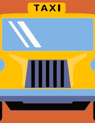 Yellow Taxi Car Paint By Numbers