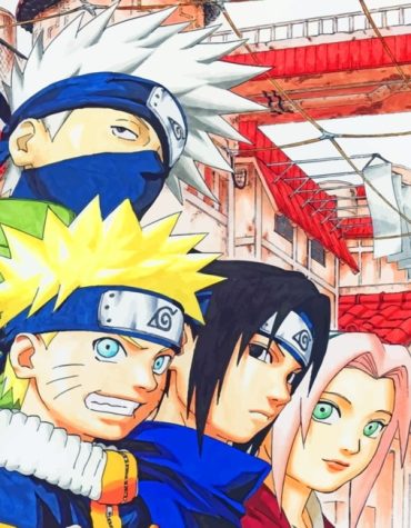 Team Minato and Kakashi Naruto Paint By Numbers