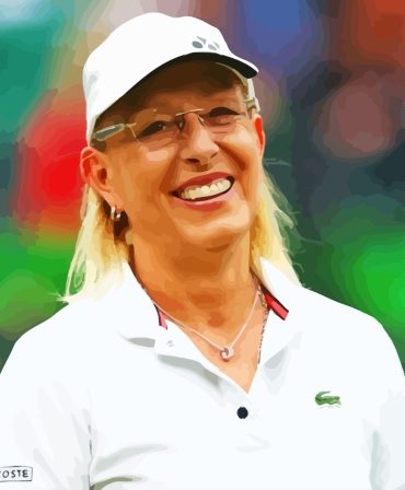 Tennis Legend Martina Navratilova Paint By Numbers
