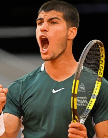 Tennis Prodigy Alcaraz Paint By Numbers