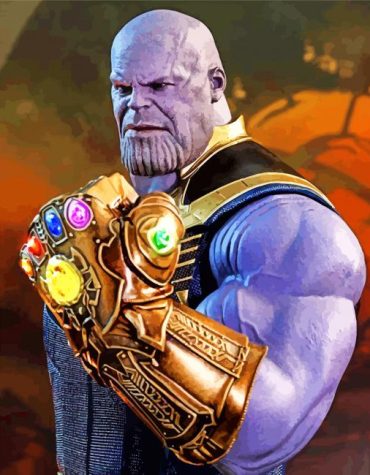 Thanos Marvel Villain Paint By Numbers