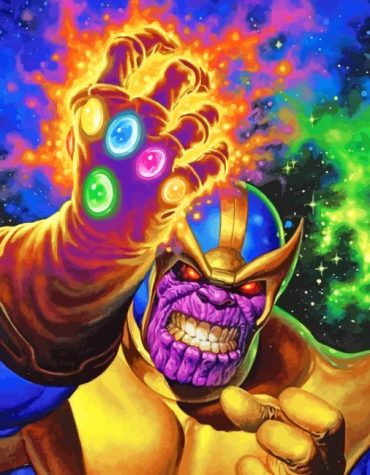 Thanos Marvel Painting Paint By Numbers