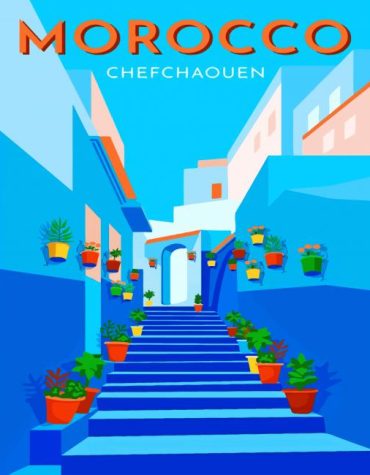 Morocco Blue Cities Paint By Numbers