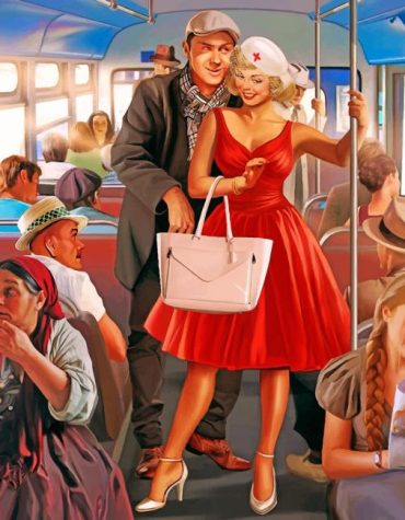 The Buss Thief Illustration Paint By Numbers