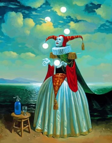 Michael Cheval Clown Lady Paint By Numbers