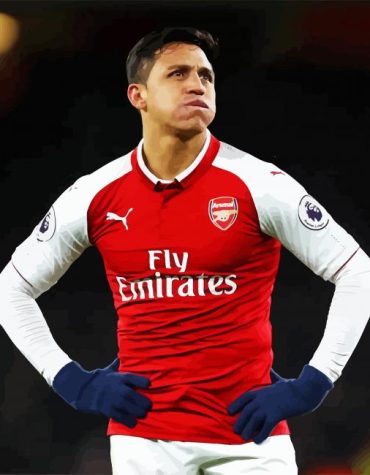 Alexis Sanchez Football Star Paint By Numbers
