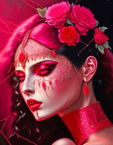 Red Queen Fantasy Paint By Numbers
