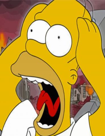 The Simpsons Screaming Homer Paint By Numbers
