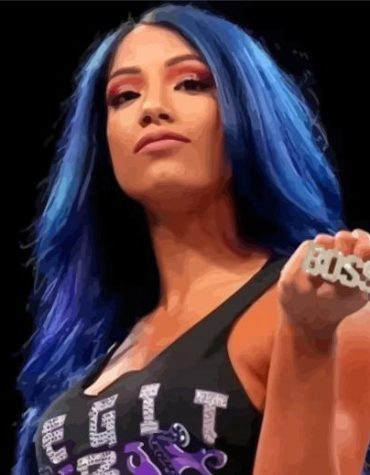 Sasha Banks Women Wrestlers Paint By Numbers