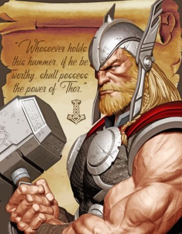 Marvel Thor Avengers Paint By Numbers