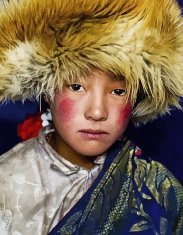 Tibetan Woman Paint By Numbers