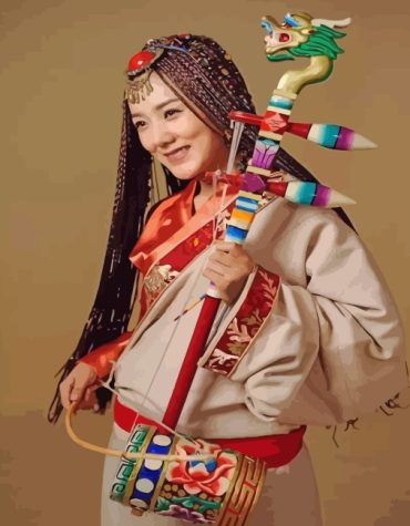 Tibetan Woman Artistry Paint By Numbers