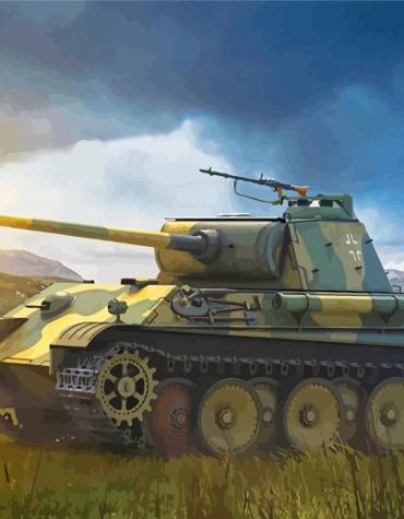 Tiger Tank WWII Military Paint By Numbers