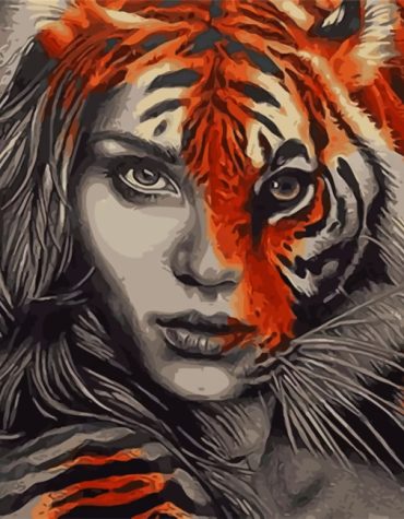 Tiger Woman Paint By Numbers