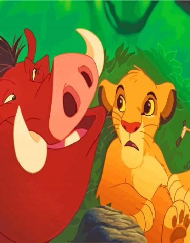 Timon Pumbaa Lion King Paint By Numbers