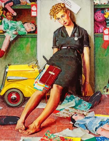 Tired Woman Paint By Numbers