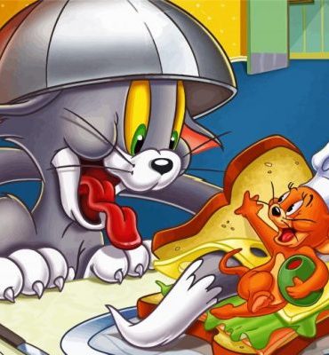 Tom and Jerry Animated Fun Paint By Numbers