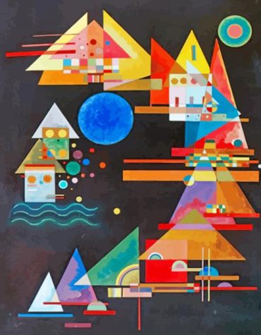 Spitzen in Bogen Kandinsky Paint By Numbers