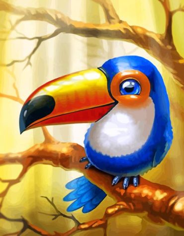 Toucan Jungle Scene Paint By Numbers