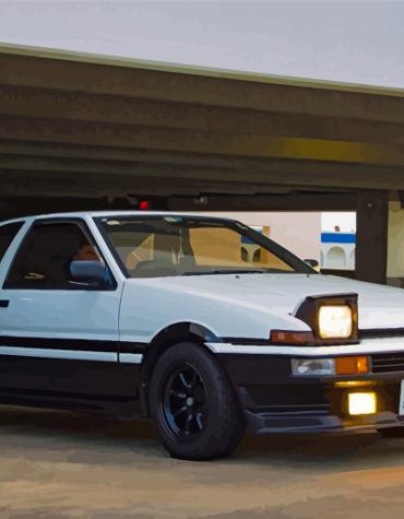 Iconic Toyota AE86 Paint By Numbers