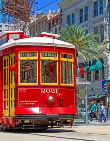 New Orleans Red Tram Paint By Numbers