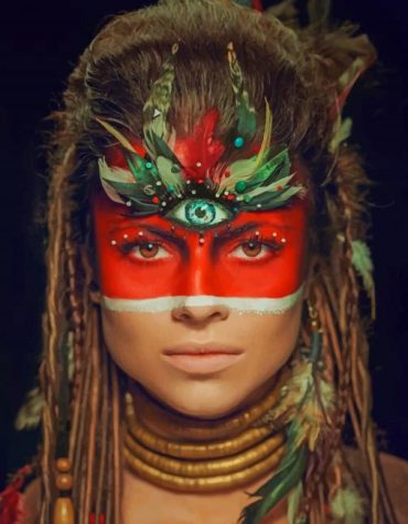 Tribal Native Woman Paint By Numbers