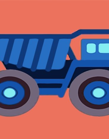 Easy Dump Truck Paint By Numbers