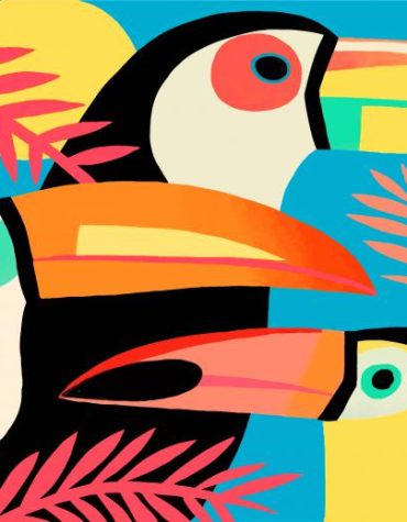 Toucans for Kids Paint By Numbers