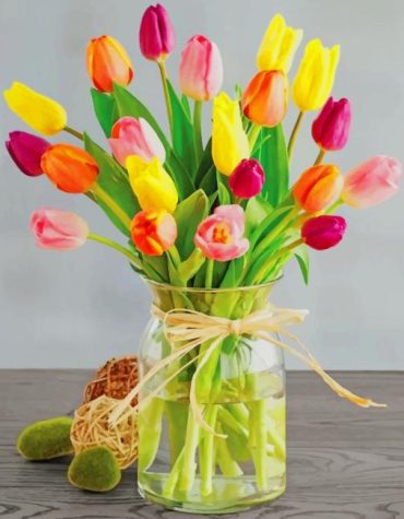 Tulip Flower Bouquet Paint By Numbers
