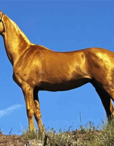 Turkish Golden Mare Horses Paint By Numbers