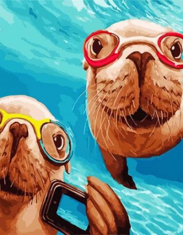 Underwater Seal Adventure Paint By Numbers