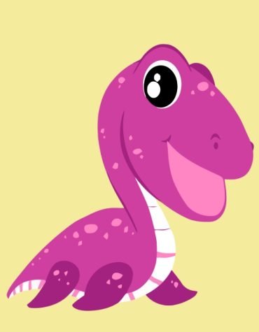 Purple Dinosaur Fun for Kids Paint By Numbers