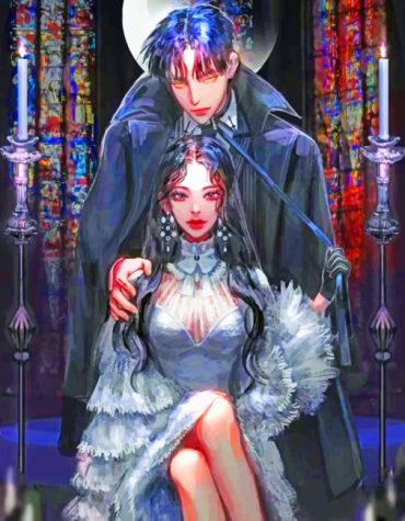 Anime Vampire Couple Paint By Numbers
