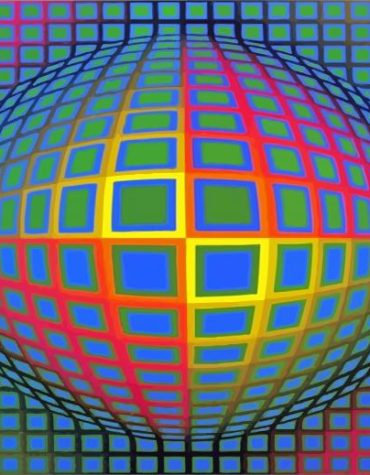 Vega Nor Victor Vasarely Colorful Paint By Numbers
