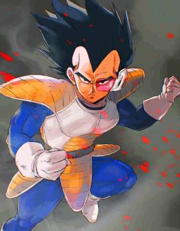 Vegeta Saiyan Dragon Ball Z Paint By Numbers
