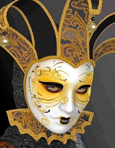 Venetian Carnival Mask Paint By Numbers