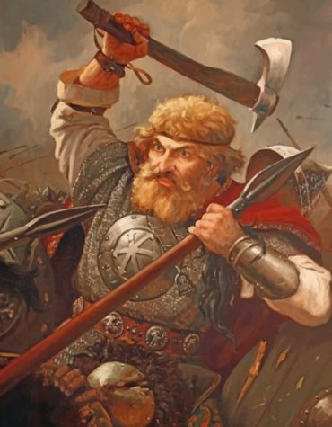 Viking Battle Scene Paint By Numbers