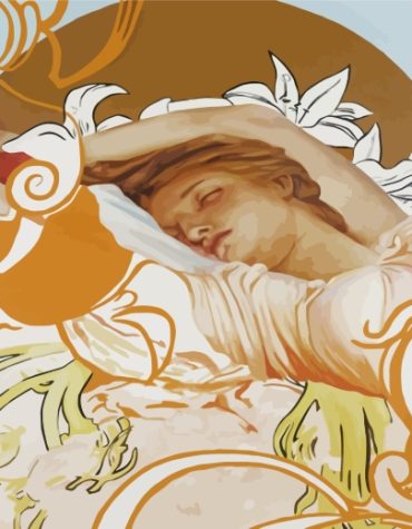 Vintage Sleepy Ladies Paint By Numbers