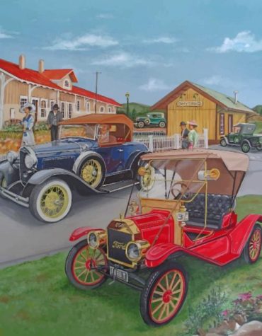 Retro Engines Collection Paint By Numbers