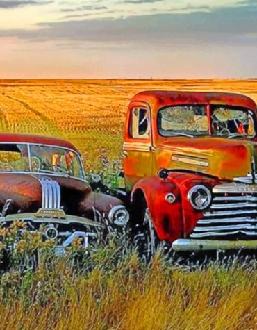 Vintage Car Journey Paint By Numbers