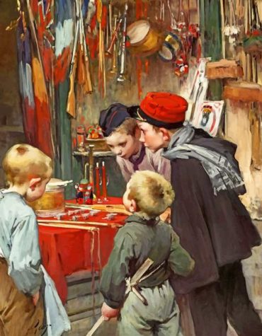 Vintage Child Art Paint By Numbers