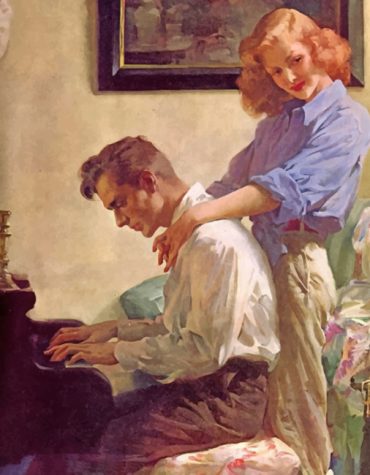 Romantic Vintage Couple Paint By Numbers