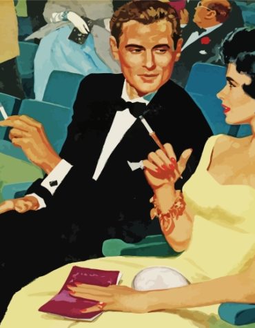 Romantic Vintage Couple Paint By Numbers