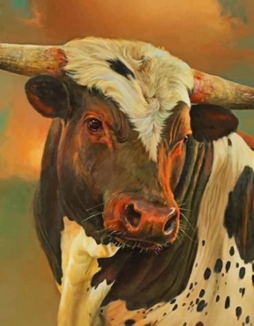 Vintage Calf Cow Paint By Numbers