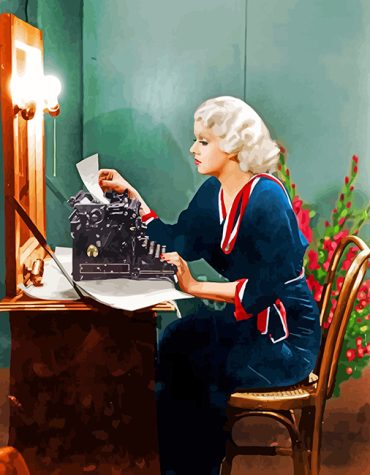 Iconic Jean Harlow Paint By Numbers
