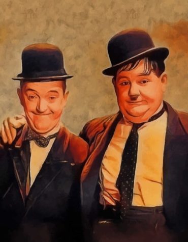 Classic Laurel and Hardy Paint By Numbers
