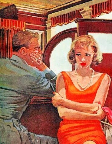 Romantic Vintage Lovers Paint By Numbers