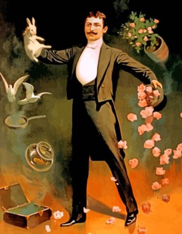 Vintage Magician Man Paint By Numbers